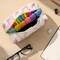 Wrapables Floral Quilted Makeup Bag for Cosmetics, Toiletries, Travel, Pink Bow